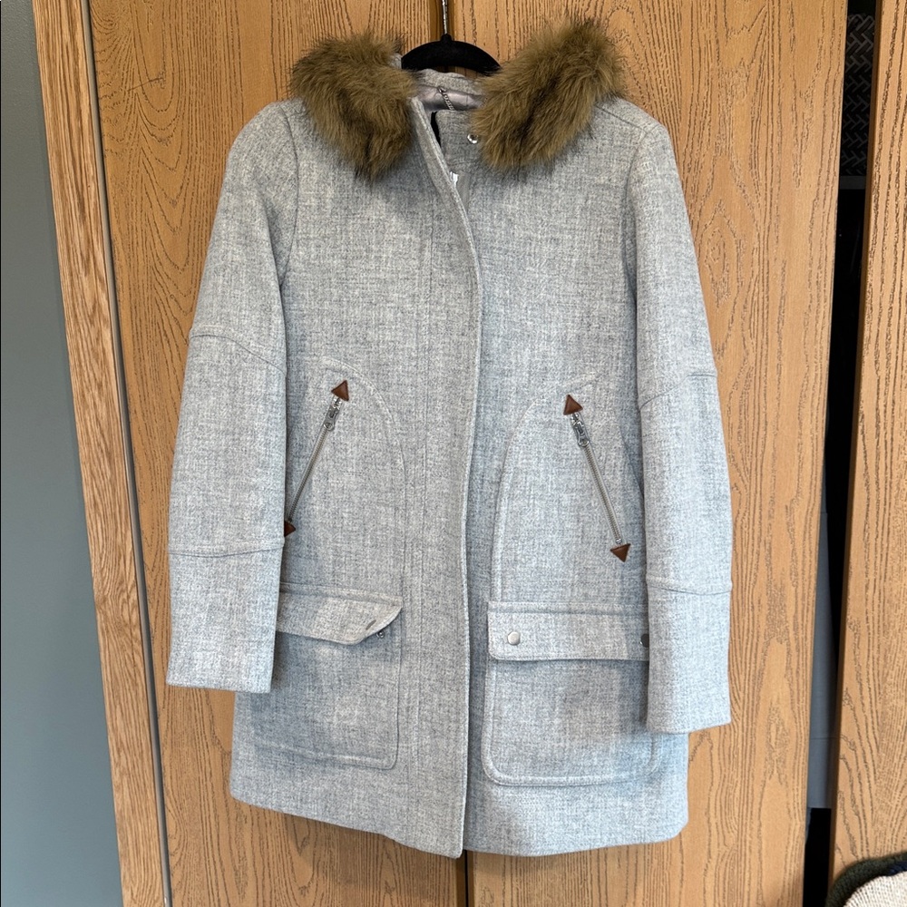 J Crew Women's Gray Chateau Parka